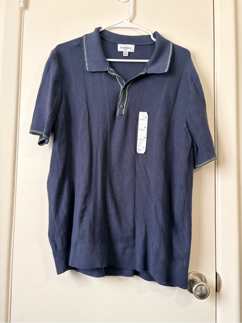 Goodfellow & Co Blue Polo with Contrast Trim